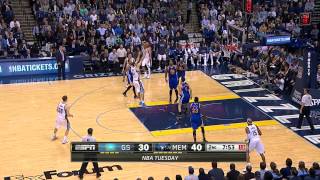 Kosta Koufos Highlights Warriors vs Grizzlies 12162014  4 Points 2 Blocks [upl. by Olatha166]