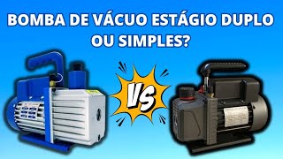 ❄️🔧Qual é a Diferença Real Estágio Duplo ou Simples na Bomba de Vácuo [upl. by Aerua]