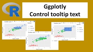 R programming at work Interactive plots using ggplotly customise tooltip text [upl. by Ailehs]