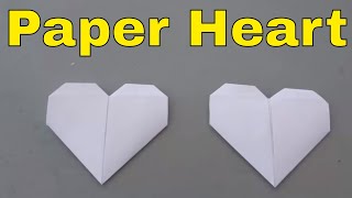 How To Make A Paper HeartFolding Origami Heart Tutorial [upl. by Collyer793]