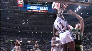 Isiah Thomas Playoff Tip Dunk Over Fred Roberts [upl. by Nohsar]