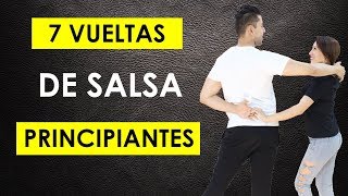 7 VUELTAS DE SALSA PARA PRINCIPIANTES [upl. by Jonme]