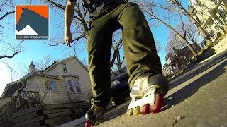 Inline Skating Downhill And Slowing Down Techniques [upl. by Wenoa364]