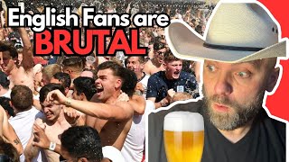 Drunk Texan Cries Laughing at English Football Chants [upl. by Sekofski]