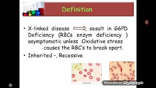 G6PD Deficiency Anaemia [upl. by Aehsat]