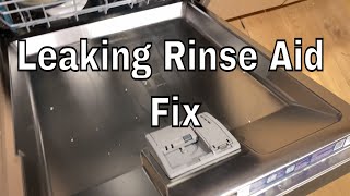 Bosch Dishwasher Rinse Aid Dispenser Leaking  How to Fix [upl. by Araeit]