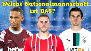 Kannst du die Nationalmannschaften der Fußballer erraten  Fußball Quiz 2023 [upl. by Lesser885]