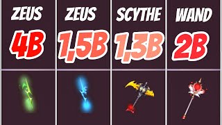 ZEUS is better than WAND amp SCYTHE Items VALUE in Skyblock  Blockman Go [upl. by Idzik]