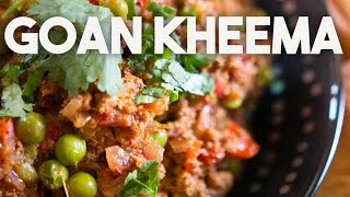 Goan KHEEMA  Spicy ground BEEF or MUTTON prepared in a Goan style [upl. by Iorgos]