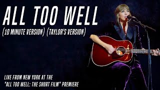 Taylor Swift  All Too Well Taylors Version Lyric Video [upl. by Restivo805]