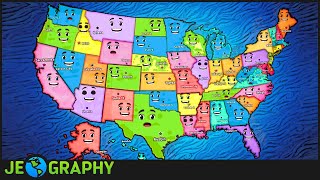 50 States Song with Lyrics  States amp Capitals of the USA For Kids [upl. by Elsbeth851]