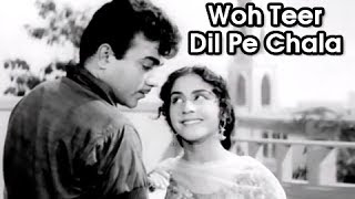 Woh Teer Dil Pe Chala  Romantic Song  Mohammed Rafi amp Asha Bhosle  Aarti 1962 Hindi Movie [upl. by Averir]