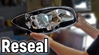 How To RESEAL Custom Headlights [upl. by Otreblif]