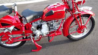 Moto Guzzi Alce 500 kick start [upl. by Enyawd]