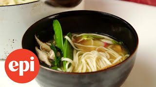 How to Make Udon Soup  Epicurious [upl. by Jorry141]