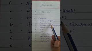 Arthropoda phylum examples mnemonic shorts ytshorts animalkingdom [upl. by Daisie508]