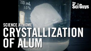 The Sci Guys Science at Home  SE1  EP6 Crystallization of Alum  How to Grow Alum Crystals [upl. by Saitam487]