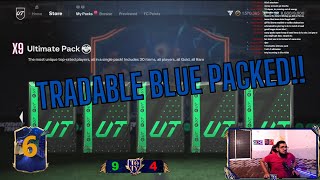 BLUE PACKED 💙 9x TRADABLE ULTIMATE PACKS  FC 24 [upl. by Alyos]