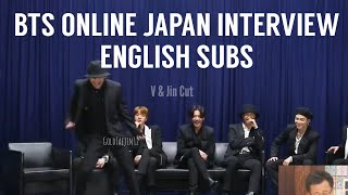 BTS ONLINE INTERVIEW Japan FanCafe Special MOTS7 The Journey 200801  V Jin Cut Eng SubsEnglish Sub [upl. by Aynas]