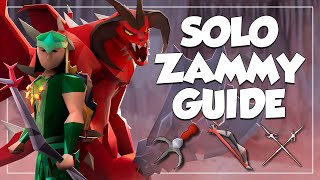 Solo Zammy Guide OSRS  Scorching Bow amp Bowfa 80 Method amp Tiles [upl. by Arrim]