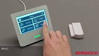 BERGHOCH  FunkAlarmanlage  868 MHz Smart Touch I Sensor anmelden [upl. by Telfore237]