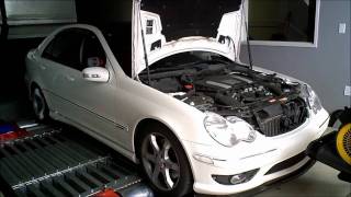 Mercedes Benz C230 V6 M272 ECU Tune Dyno [upl. by Eanram]