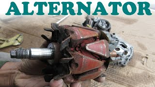 How does an ALTERNATOR work  How to TEST each COMPONENT with a multimeter and how to REPAIR it [upl. by Dloniger529]