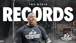 TWO WORLD RECORDS BROKEN  HAFTHOR BJORNSSON [upl. by Tracy]