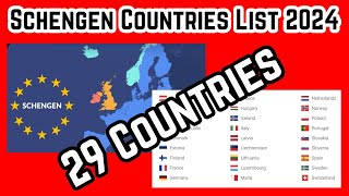 Schengen visa Countries 2024  Country in Schengen zone  European Country of list schengen [upl. by Edda]