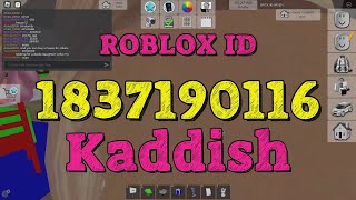 KADDISH Roblox Song Codes [upl. by Mohandas]