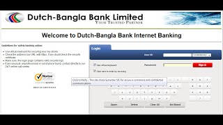 Duch Bangla Bank Internet Banking Using [upl. by Natasha]