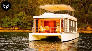 6 INCREDIBLE Houseboats  Homes on Water [upl. by Aynosal]