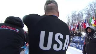 FIBT  2Man Bobsleigh World Cup 20132014  Lake Placid Heat 2 Race 1 [upl. by Spain380]