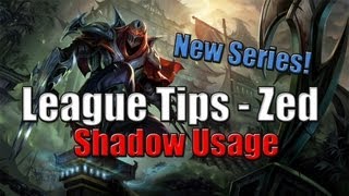 League Tips  Zed  Shadow Usage  League of Legends [upl. by Goldsmith635]