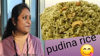 Pudina Rice in Tamilபுதினா சாதம்Variety RiceMint Rice in Tamil [upl. by Annayram]