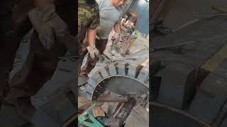 Magnetic separator drum magnet installation process [upl. by Imojean]