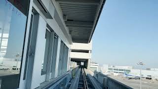 SFO San Francisco International Airport  AirTrain Blue Line Onride View [upl. by Edda]