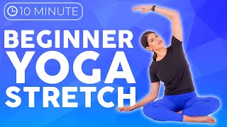 10 minute Yoga for Beginners STRETCH  Easy Yoga for Complete Beginners [upl. by Jessamine69]