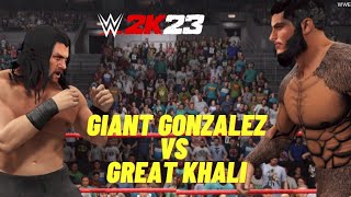 Giant Gonzalez vs The Great Khali  WWE [upl. by Mosira]