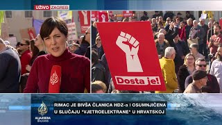 Hiljade ljudi na antivladinom protestu u Zagrebu [upl. by Nutsud]