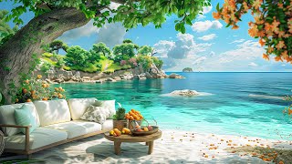 Positive Bossa Nova Jazz Music  Outdoor Seaside Coffee Shop Ambience for Relax Days [upl. by Nisse]