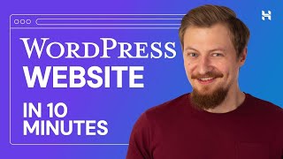 How to Create a WordPress Website in 10 Minutes Using Hostinger [upl. by Aiselad]