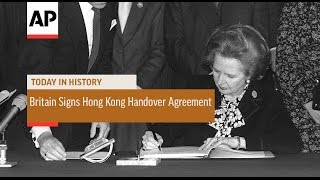 Britain Signs Hong Kong Handover Agreement  1984  Today in History  19 Dec 16 [upl. by Dennison796]