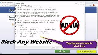 Block Websites On Windows 10 Using The Hosts File [upl. by Notled]