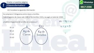 Pregunta 42 BXM Setiembre 2016 Academia Infinito Heredia CR [upl. by Nuaj310]