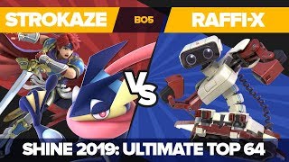 StroKaze vs RaffiX  Losers Round 5 Ultimate Singles  Shine 2019  Roy Greninja vs ROB [upl. by Etteluap118]