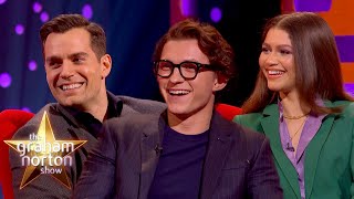 Henry Cavill Tom Holland amp Zendaya Talk About Their Nerdy Hobbies  The Graham Norton Show [upl. by Lothario]