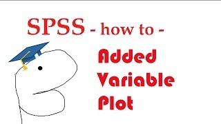 Added variable partial regression plot in SPSS  influential points [upl. by Eibreh873]