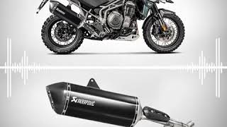 Akrapovic SOUND Triumph Tiger 1200 2018 terminale omologato foderato nero [upl. by Tyre]