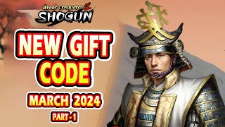 Great Conqueror 2 Shogun New Gift Code  Great Conqueror Shogun New Gift Code March 2024 Part1 [upl. by Ykcir]